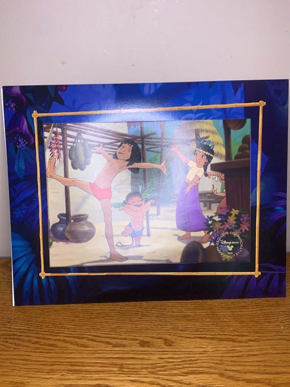 Jungle book 2 Disney store commemorative art print lithograph